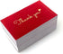 RXBC2011 100 3.5 2 Inch Little Thank You Cards Gold Heart Design Bulk Thank you Notes for All Occasions x Wine red