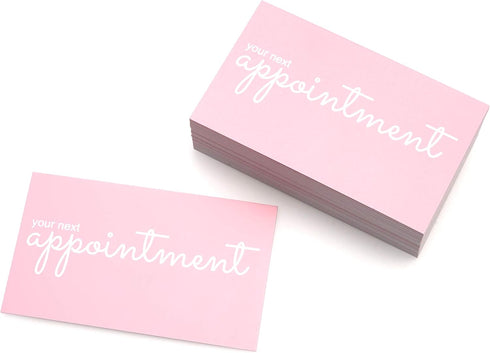RXBC2011 Appointment Reminder Cards Pack of 100, Pink