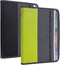 NAFY 2 Pack Expanding File Folders, 13 Pockets Document Organizer with Zipper, A4 Letter Size, Black+Green