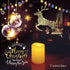 6 18 Flameless Flickering LED Votive Tealight Candles Battery Operated with Timer / Hours On and Hours Off Per Cycle