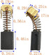 CB407 Motor Carbon Brushes Replacement Set for Makita Power Tools, 2 Pack for Rotary Drill, Jig Saw, Hammer Drill