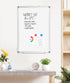 Double-Sided Magnetic Whiteboard, 30" x 20" Dry Erase Board, Aluminum Frame, Hanging Mounting Board with 4 Markers, Pen