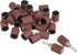uxcell 30 Pcs 3/4 Inch Sanding Sleeves Sandpaper Set 240 Grit with 2 Pcs Drum Mandrels for Rotary Tools