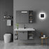 10W Non-Dimmable 6000K Kawell Square Acrylic LED Wall Sconce Hardwired Black Wall Light Fixture for Bedroom, Living