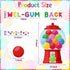 WATINC 105Pcs Back to School Gumball Machine Cutouts, Colorful Bubble Gumballs Bulletin Board Decoration Set