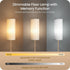 Dimmable 64.4 Bulb 3000K-6500K, XE06LD05W1 Wooden Textured Pole Lamp, Floor Lamps for Living Room with Remote and Foot