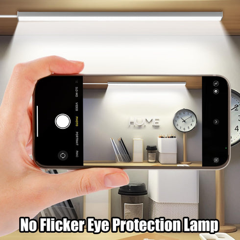 12 Inch 6000K Dimmable Kitchen/Desk/Closet/Workbench GLVSAE Under Cabinet Lighting, Plug in Light Bar, LED Keyboard