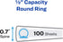 Avery Economy Showcase View 3 Ring Binder, 1/2 Inch Round Rings, 2 White Binders (01673)