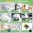 8 51.2in 90Min Electric Spin Scrubber - Household Cleaning Brush with Heads, Extendable Pole Bathroom Scrubber