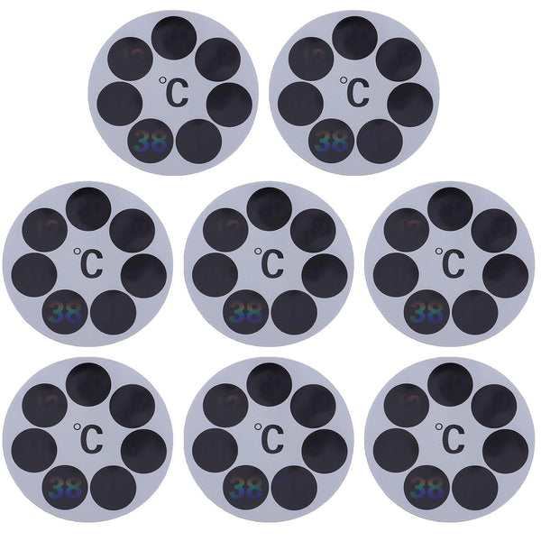 KOMBIUDA 8Pcs Bath Stickers with LCD Temperature Display for Bathtub Safety Adhesive