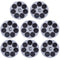 KOMBIUDA 8Pcs Bath Stickers with LCD Temperature Display for Bathtub Safety Adhesive