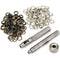 100 Sets Eyelet Punch Die Tool Kits with 150# 4mm Eyelets and Punch Tool for Leather Craft and DIY Projects