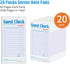20 Pack of Purple Guest Check Books for Servers - Essential Note Pads for Restaurants
