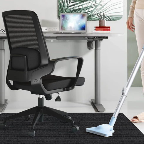 Black(48"x36") Sycoodeal Office Chair Mat for Hardwood Floor,Office Computer Gaming Chair Mat for Tile Floor,Large