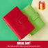 Sooez A6 PU Leather Notebook Binder, 6 Ring Planner with Magnetic Buckle