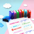 Reliancer 8PCS Teacher Stamp Set, Colorful Self-Inking Motivation Stamps for Classroom Homework Rating with Storage Tray