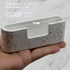 PARTSPOWER Cement Business Card Holder for Desktop, Horizontal Name Card Display Organizer, Business Gift Accessory