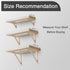 2 Pack 12.5 Inch OVOV Wall Mount Wood Shelf Bracket Triangle Wooden Shelf Brackets for Plank Sconce Plug in Pendant