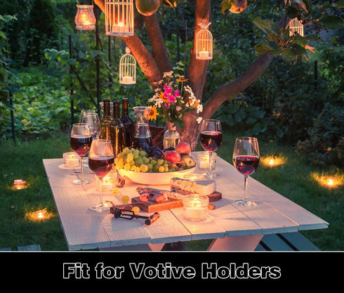 LED Tea Lights, 24 Pack Flickering Flameless Tea Lights, Warm Yellow, Last 200H+, Battery Operated for Decoration