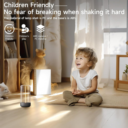 AUGE LIGHT Mini Minimalist Table Lamp with White Noise Sound Machine