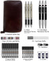 Nicpro 29PCS Art Mechanical Pencil Set in Leather Case, Metal Drafting Pencil with Lead Holders