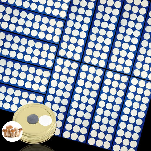 390 Pieces Synthetic Filter Paper Stickers 20 mm PTFE Filter Disc 0.3 µm for Mushroom Cultivation Wide Mouth Jar Lids