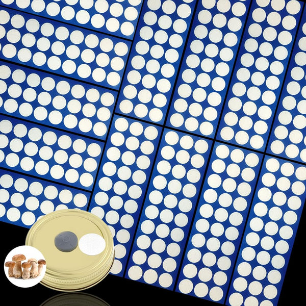 390 Pieces Synthetic Filter Paper Stickers 20 mm PTFE Filter Disc 0.3 µm for Mushroom Cultivation Wide Mouth Jar Lids