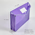 HOUYEE 10 Pieces Plastic Envelope Expanding File, Folder with Snap Closure and Pocket, Fit for US Letter Size & A4