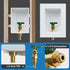Ice Maker Outlet Box, 1/2 Inch Pex Crimp Inlet x 1/4 Inch OD Compression Outlet, Ice Maker Valve Wall Box