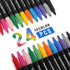 Dabo&Shobo Wet Erase Markers, 24-Count Smudge-Free Markers, 12 Colors Fine Tip, Erases With Water! Wet-Erase Low Odor Marker For Office, School And Home by Dabo&Shobo