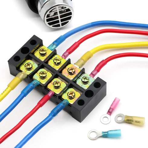 600Pcs Heat Shrink Wire Connectors Electrical Kit, Oiojuct Marine Automotive Crimp Terminals Assortment