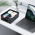 Letter-Size Tray, 2PCS Plastic Stackable A4 Paper Tray, Multi-use Large Storage Basket for Office Home Supplies, 13 x