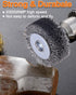 10 Pack Wire Wheel Brush for Drill Attachment, Rocaris 2 Inch Heavy Duty Wire Brushes for Paint Rust Removal