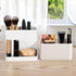 Poeland Desktop Storage Organizer Pencil Card Holder Box for Desk, Office Supplies, Vanity Table Tan