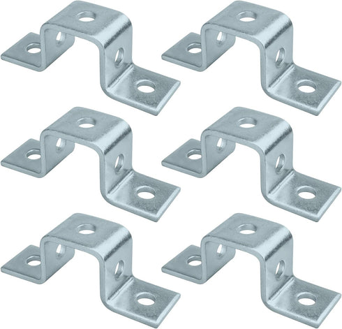 5 Hole U Shaped Strut Connector Bracket, Height 1-3/4", Width 1-1/2", Fit for 1/2" Bolt in 1-5/8" Strut Channel