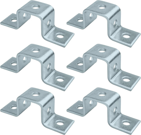 5 Hole U Shaped Strut Connector Bracket, Height 1-3/4", Width 1-1/2", Fit for 1/2" Bolt in 1-5/8" Strut Channel