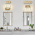 Bathroom,2-Light Gold Vanity Lights for Bathroom Light Fixtures,Brushed Brass Gold Wall Sconce Lighting,Modern Wall