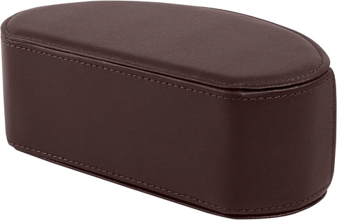5 Tv Remote Holder Tray with Compartment,PU Leather Remote Control Holder/Caddy,Placed Media Remote Storage