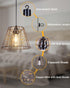 IP44 Battery Operated Chandelier with Remote, Waterproof Outdoor Pendant Light, No Wiring Needed Gazebo Lights