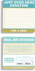 Knock Knock Adulting Large Sticky Notes, 4 x 4-inches, Pack of 1