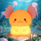ollycasa Axolotl Night Light for Kids, Rechargeable Bedroom Bedside Lamp, Night Lamp for