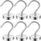 6 Pack Heavy Duty Metal Magnetic Hooks, 40lb+ Magnet Hooks for Hanging, Kitchen, Grill, Tool, Cruise Cabins