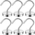 6 Pack Heavy Duty Metal Magnetic Hooks, 40lb+ Magnet Hooks for Hanging, Kitchen, Grill, Tool, Cruise Cabins