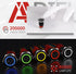 APIELE 16mm Latching Push Button Switch, 12V DC On Off Black Shell with LED Angel Eye for 0.63" Mounting Hole