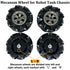 97mm 4WD 5mm (4Pcs Premium Mecanum Wheel, Omnidirectional Wheels DIY Robot Parts with Metal Coupling Motor Connector