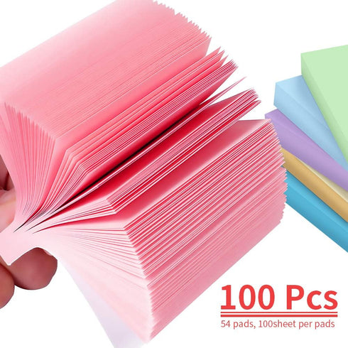 MyLifeUNIT Sticky Notes 3x3, Bulk Pack of 54 Note Pads, 5400 Sheets for Daily Reminders