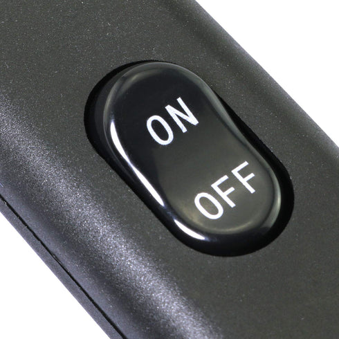 E-outstanding Inline Cord Switch On/Off Black Button Feed Cord Switch for Table Lamp Desk Light