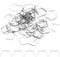PATIKIL 10x10mm Copper Chandelier Connector Pins, 200Pcs Chandelier Crystal Clips for Fastening Crystals