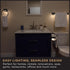 Enbrighten Towel Ring, Motion Sensing Night Light, Battery Operated Hand Towel Holder for Bathroom Kitchen, Matte Black