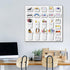 64 Pieces Pegboard Bins with Hooks and Loops, Pegboard Cups Assortment Organizer for Tools Storage Office Garage